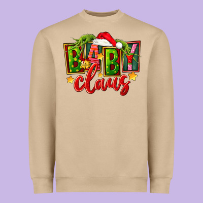 Christmas Baby Claus Heavyweight Sweatshirt Designed By Fadigitalartstudio