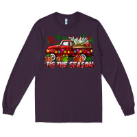 Plum tis the season christmas truck Long Sleeve Tee - CowGirlArtShop
