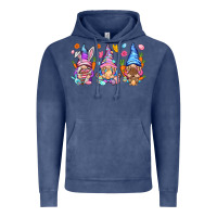 Vintage Denim Easter gnomies Easter Day Vintage Hoodie - HowdyJamesFarm