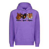 Purple peace love tigers Premium Hoodie - RanaPortraitStore