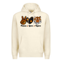 Sandshell peace love tigers Premium Hoodie - RanaPortraitStore