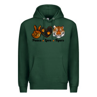 Sports Green peace love tigers Premium Hoodie - RanaPortraitStore