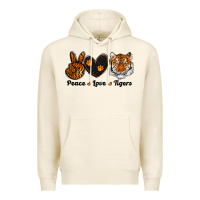 Tofu peace love tigers Premium Hoodie - RanaPortraitStore