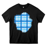 Black Winter Tartan Patch Heavy Core Tee - BundleAndBundleShop