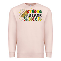 Pale Pink strong black queen Premium Sweatshirt - Artiststas