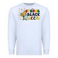 White strong black queen Premium Sweatshirt - Artiststas