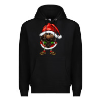 Black afro santa gnomes Premium Hoodie - FaDigitalArtStudio