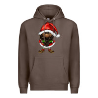 Coffee afro santa gnomes Premium Hoodie - FaDigitalArtStudio