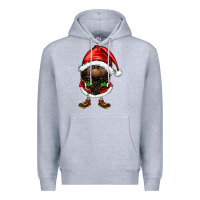 Heather Grey afro santa gnomes Premium Hoodie - FaDigitalArtStudio