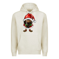Oatmeal Heather afro santa gnomes Premium Hoodie - FaDigitalArtStudio