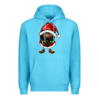 Ocean Blue afro santa gnomes Premium Hoodie - FaDigitalArtStudio