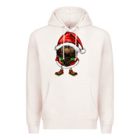 Pale Pink afro santa gnomes Premium Hoodie - FaDigitalArtStudio