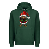 Sports Green afro santa gnomes Premium Hoodie - FaDigitalArtStudio