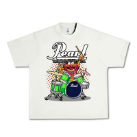 Pistachio animal drummer pearl drums Urban Heavy Tee - lanVoArt
