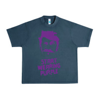 Midnight Navy gogol bordello start wearing purple Urban Heavy Tee - lanVoArt