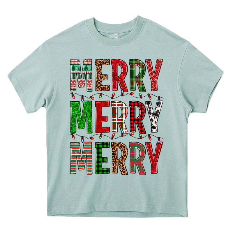 Merry Merry Merry Christmas Heavy Core Tee by BundleAndBundleShop | Teevron