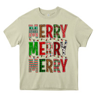 Mossy Merry Merry Merry Christmas Heavy Core Tee - BundleAndBundleShop