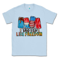 Dusty Blue tasted like freedom Classic Tee - RacoonDesign