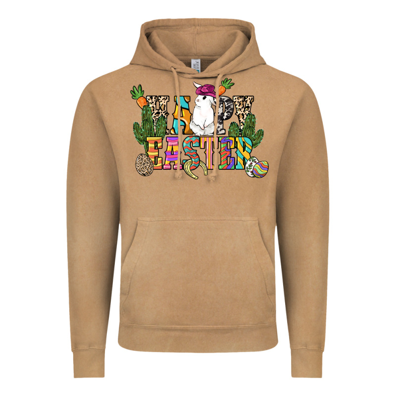 Happy Easter With Cowboy Easter Day Vintage Hoodie by HowdyJamesFarm | Teevron