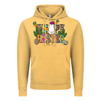 Vintage Mustard Happy Easter with cowboy Easter Day Vintage Hoodie - HowdyJamesFarm