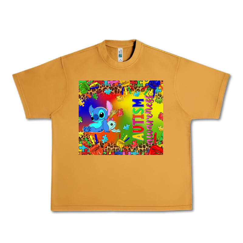 Autism Awareness With Stitch Tumbler Urban Heavy Tee by TumblerDesignByShophia | Teevron