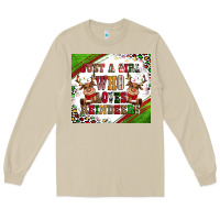 Mushroom just a girl who loves reindeer Long Sleeve Tee - CowGirlArtShop