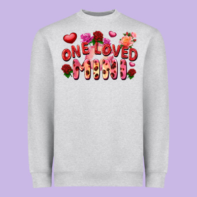 One Loved Mini Heavyweight Sweatshirt Designed By Fadigitalartstudio
