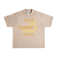 French Oak relax the trombone player is here gift trombone gifts Urban Heavy Tee - lanVoArt