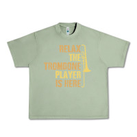 Oil Green relax the trombone player is here gift trombone gifts Urban Heavy Tee - lanVoArt