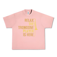 Salmon relax the trombone player is here gift trombone gifts Urban Heavy Tee - lanVoArt