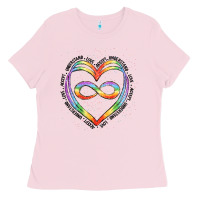 Bubblegum Pink autism heart Ladies Tee - Artiststas