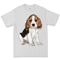 Dove Grey beagle puppy Premium Tee - LillyAllenDesigns