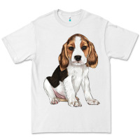 White beagle puppy Premium Tee - LillyAllenDesigns