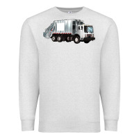 Oatmeal Heather garbage truck Premium Sweatshirt - Artiststas