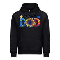 Black proud dad autism Urban Hoodie - BarkalooDesign
