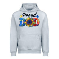 Heather Grey proud dad autism Urban Hoodie - BarkalooDesign