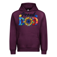 Mauve Wine proud dad autism Urban Hoodie - BarkalooDesign