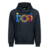 Navy proud dad autism Urban Hoodie - BarkalooDesign