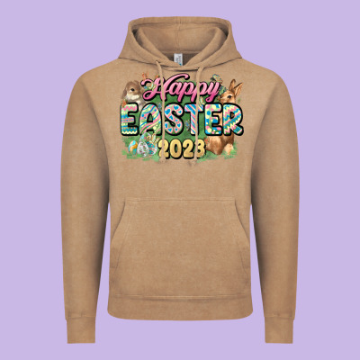 Happy Easter 2023 Vintage Hoodie Designed By Howdyjamesfarm
