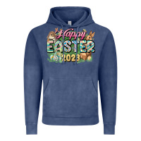 Vintage Denim Happy Easter 2023 Vintage Hoodie - HowdyJamesFarm