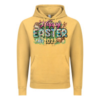 Vintage Mustard Happy Easter 2023 Vintage Hoodie - HowdyJamesFarm