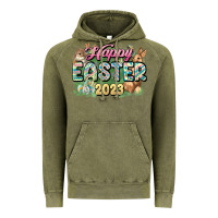 Vintage Olive Happy Easter 2023 Vintage Hoodie - HowdyJamesFarm