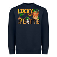 Navy lucky a latte Heavyweight Sweatshirt - FaDigitalArtStudio