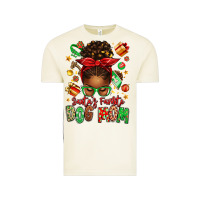 Vintage Arctic santas favorite dog mom afro messy bun Vintage Tee - texasbilliewilder
