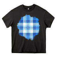 Asphalt Winter Tartan Patch Heavy Core Tee - BundleAndBundleShop