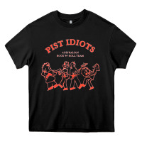 Black pist idiots Heavy Core Tee - lanVoArt