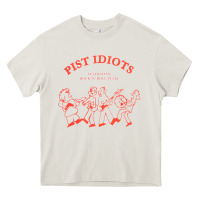 Cream pist idiots Heavy Core Tee - lanVoArt