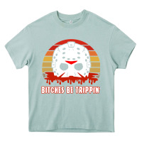 Arona Halloween Bitches Be Trippin Jason Mask Heavy Core Tee - lanVoArt