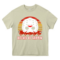 Mossy Halloween Bitches Be Trippin Jason Mask Heavy Core Tee - lanVoArt