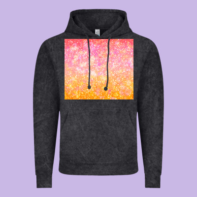 Orange Pink Ombre Glitter Vintage Hoodie Designed By Tumblerdesignbyshophia